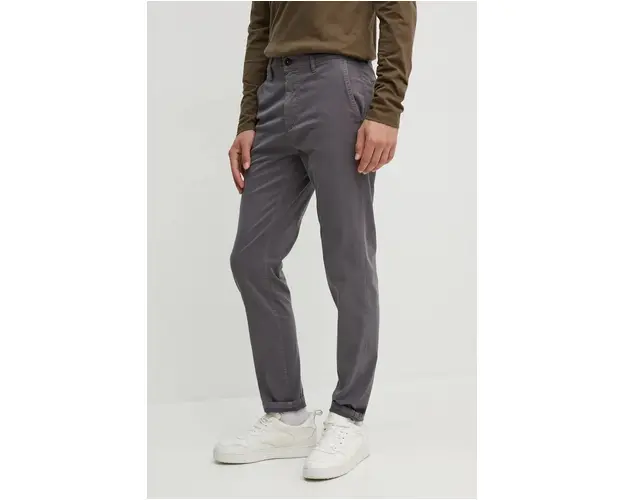 Boss Orange pantaloni barbati, culoarea maro, cu fason chinos, 50510917