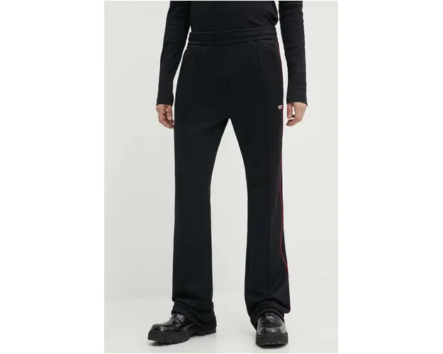 Diesel pantaloni de trening P-ZAMPER-D culoarea negru, neted, A14926.0DLAA