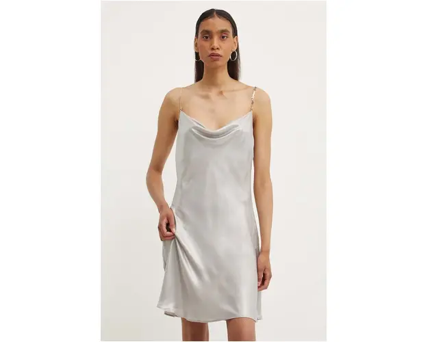 Diesel rochie D-MINTY culoarea bej, mini, evazati, A14385.0QJAR