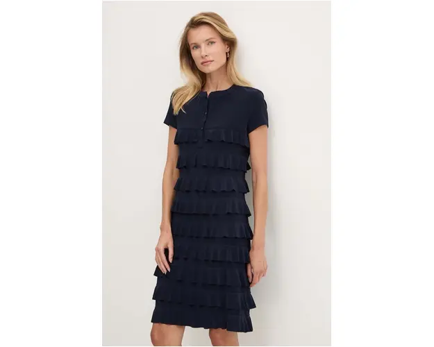 Joseph Ribkoff rochie culoarea albastru marin, mini, drept, 211350