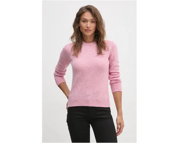 United Colors of Benetton pulover de lana femei, culoarea gri, light