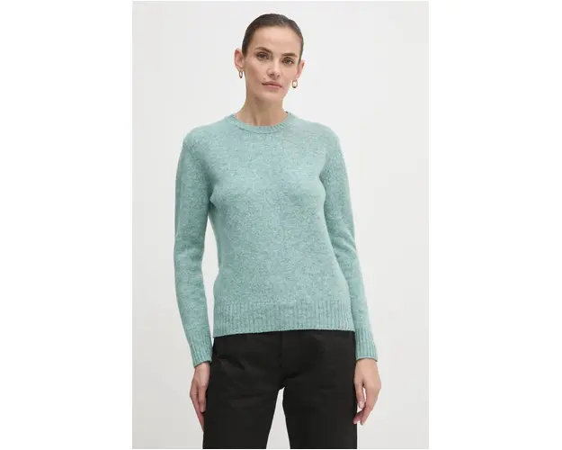 United Colors of Benetton pulover de lana femei, culoarea gri, light