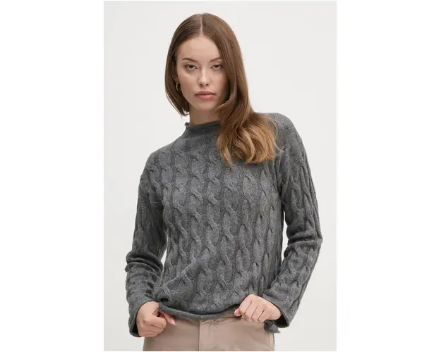 United Colors of Benetton pulover din amestec de lana femei, culoarea gri, 1335D2467