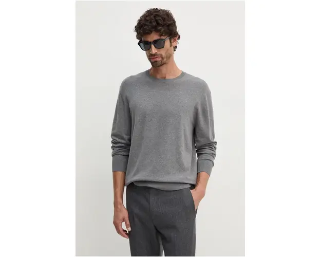 United Colors of Benetton pulover barbati, culoarea gri, light