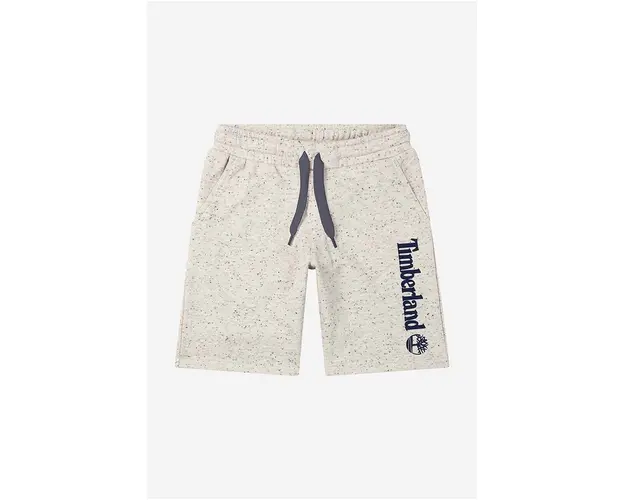 Timberland pantaloni scurti copii Bermuda Shorts culoarea bej, melanj, talie reglabila