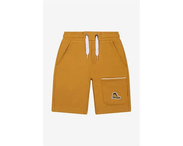 Timberland pantaloni scurti copii Bermuda Shorts culoarea galben, neted, talie reglabila