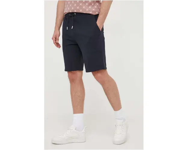 Karl Lagerfeld pantaloni scurti barbati, culoarea albastru marin