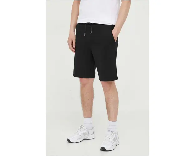 Karl Lagerfeld pantaloni scurti barbati, culoarea negru