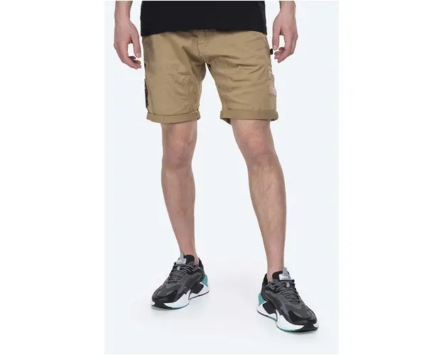 Alpha Industries pantaloni scurti Kerosene Patch barbati, culoarea bej 116212.14-beige