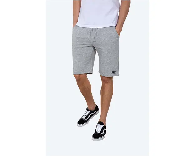 Alpha Industries pantaloni scurti Basic barbati, culoarea gri 116363.17-grey