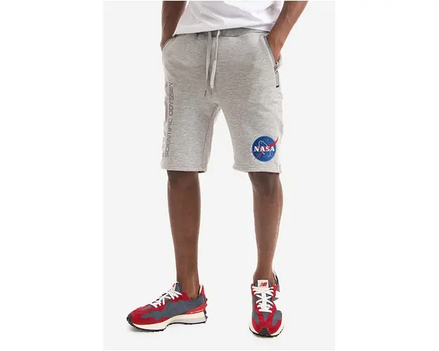 Alpha Industries pantaloni scurti Oddysey barbati, culoarea gri 126336.17-grey