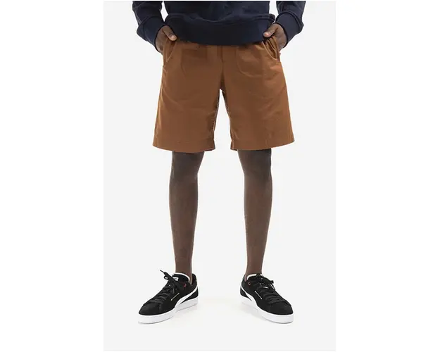 Wood Wood pantaloni scurti din bumbac Alfred culoarea maro 12215210.5274-NAVY