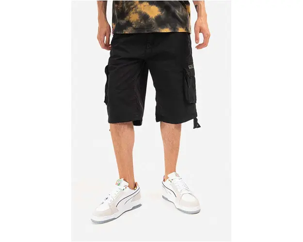 Alpha Industries pantaloni scurti din bumbac Jet Short culoarea negru 191200.03-black