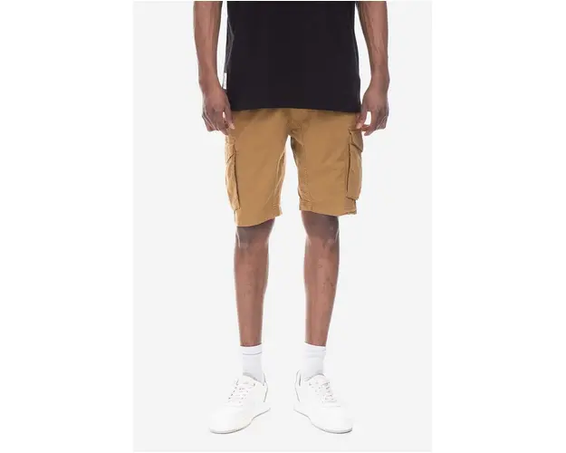 Alpha Industries pantaloni scurti din bumbac culoarea maro 106251.13-brown