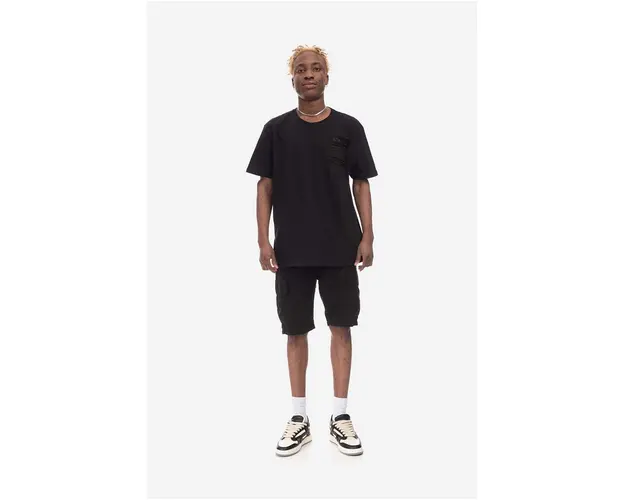 Alpha Industries pantaloni scurti din bumbac Ripstop Jogger culoarea negru 106250.03-black