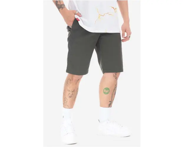 Dickies pantaloni scurti din bumbac culoarea verde DK0A4XNFOGX-GREEN