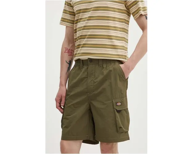 Dickies pantaloni scurti din bumbac culoarea verde