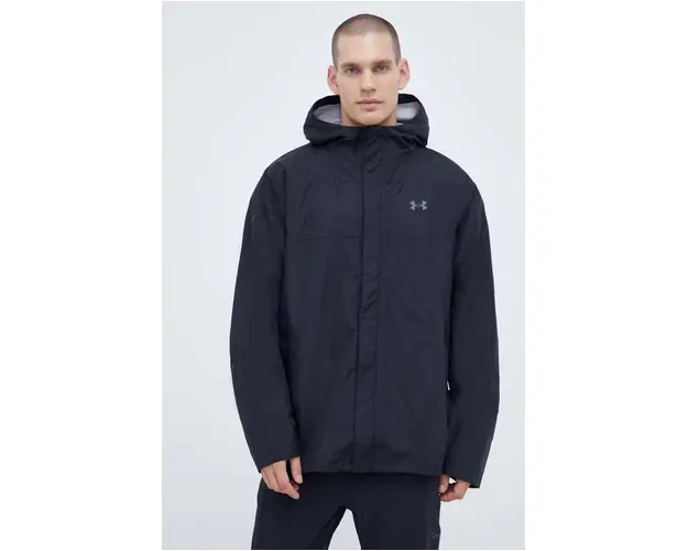 Under Armour geaca barbati, culoarea negru, de tranzitie