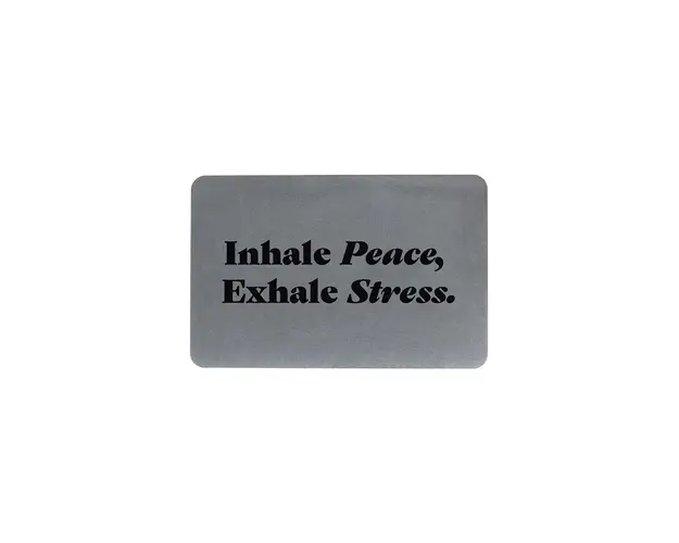 Artsy Doormats covoras de baie Inhale Peace Exhale
