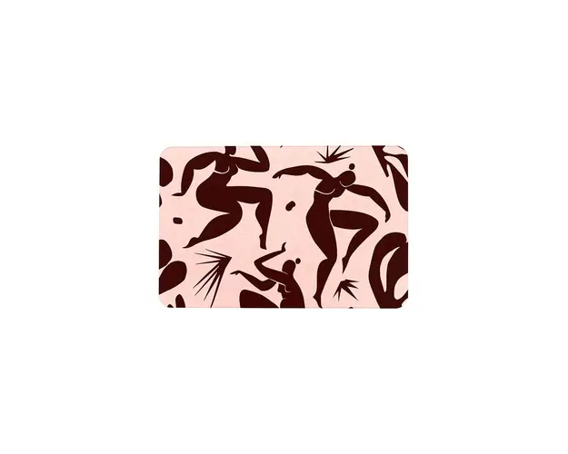 Artsy Doormats covoras de baie Abstract Bodies