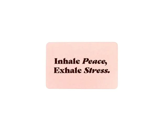 Artsy Doormats covoras de baie Inhale Peace Exhale