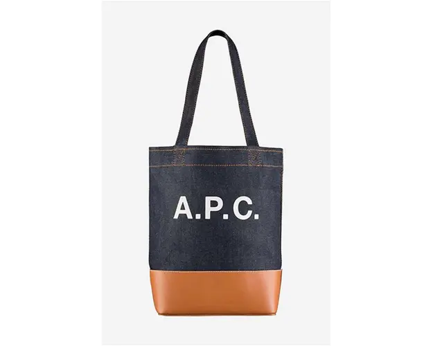 A.P.C. poseta culoarea bleumarin CODDP.M61568-CARAMEL