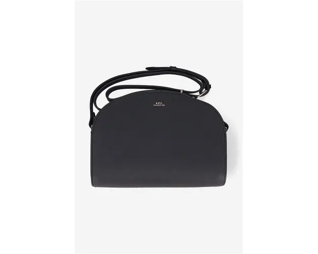 A.P.C. poseta de piele Sac Demi-lune culoarea negru PXBJQ.F61048-BLACK