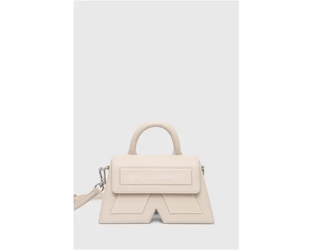 Karl Lagerfeld poseta culoarea bej