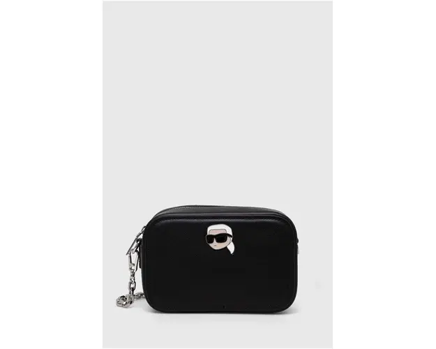 Karl Lagerfeld poseta de piele culoarea negru