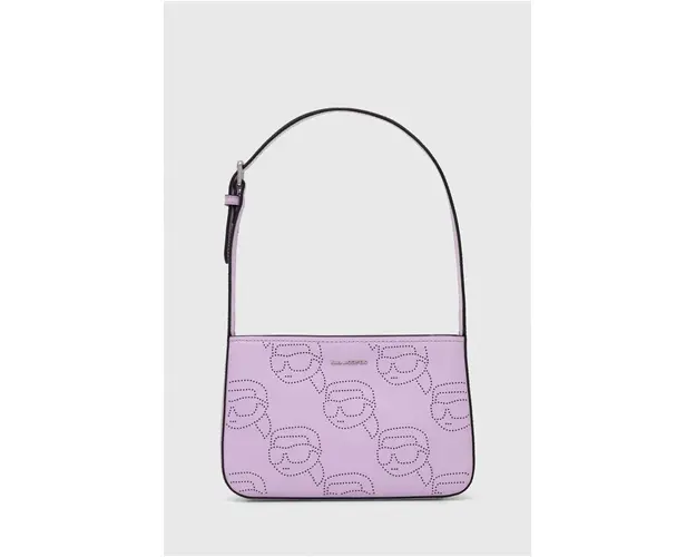 Karl Lagerfeld poseta de piele culoarea violet