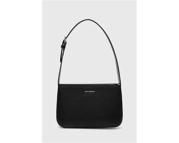 Karl Lagerfeld poseta de piele culoarea negru