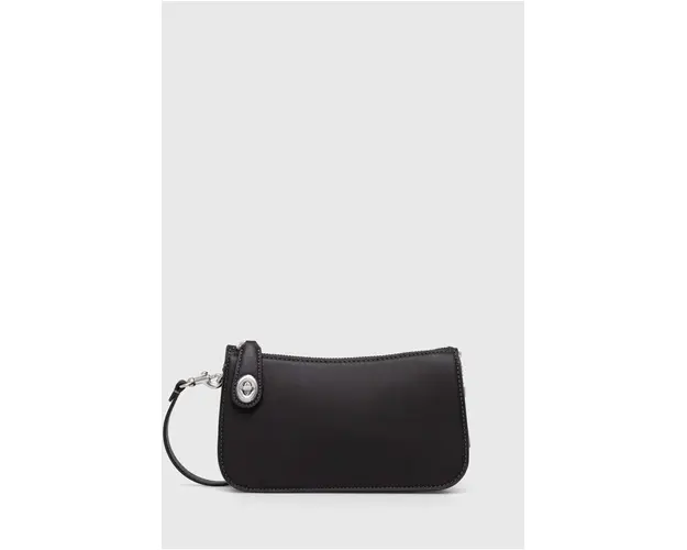 Coach poseta de piele culoarea negru, CM581