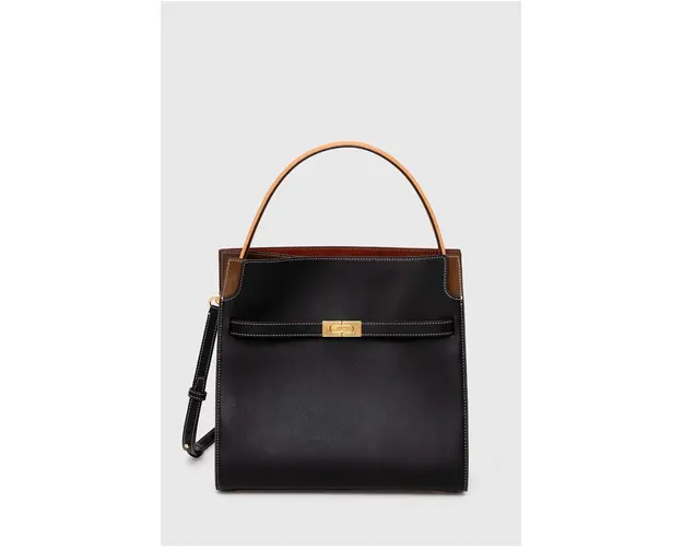 Tory Burch poseta de piele CN culoarea negru, 59533.001
