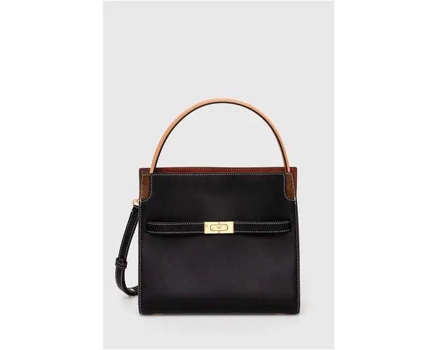 Tory Burch poseta de piele CN culoarea negru, 61302.001