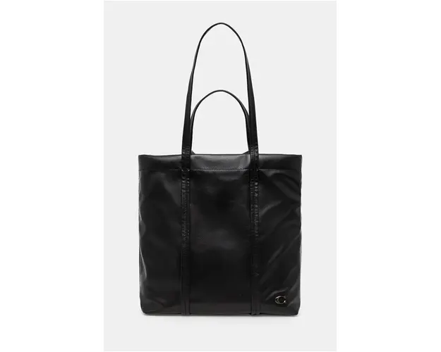 Coach geanta de piele culoarea negru, CO840