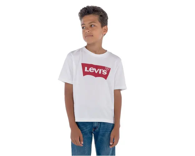 Levi's Tricou copii culoarea alb, cu imprimeu