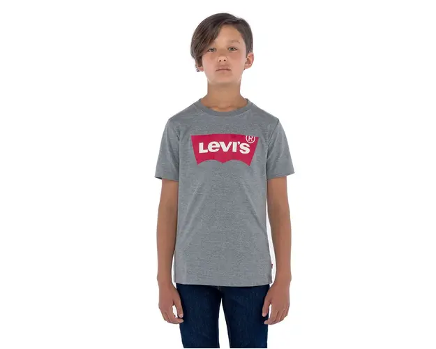 Levi's Tricou copii culoarea gri, cu imprimeu