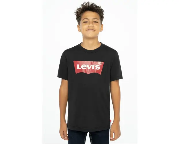 Levi's Tricou copii culoarea negru, cu imprimeu
