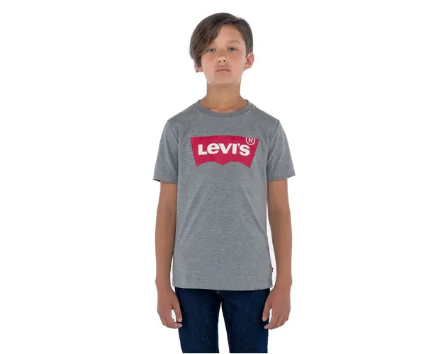 Levi's Tricou copii culoarea gri, cu imprimeu