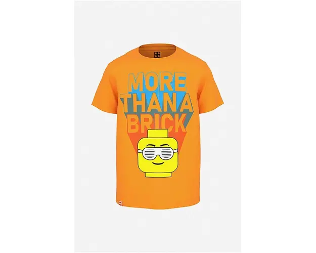 Lego tricou de bumbac pentru copii culoarea portocaliu, cu imprimeu, Koszulka Lego Wear T-shirt SS 12010543 259