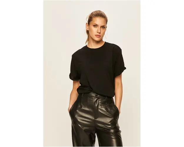 G-Star Raw tricou din bumbac culoarea negru