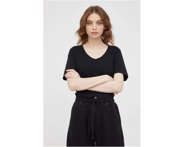 Marc O'Polo tricou din bumbac culoarea negru