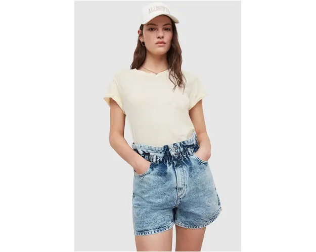 AllSaints tricou din bumbac culoarea alb