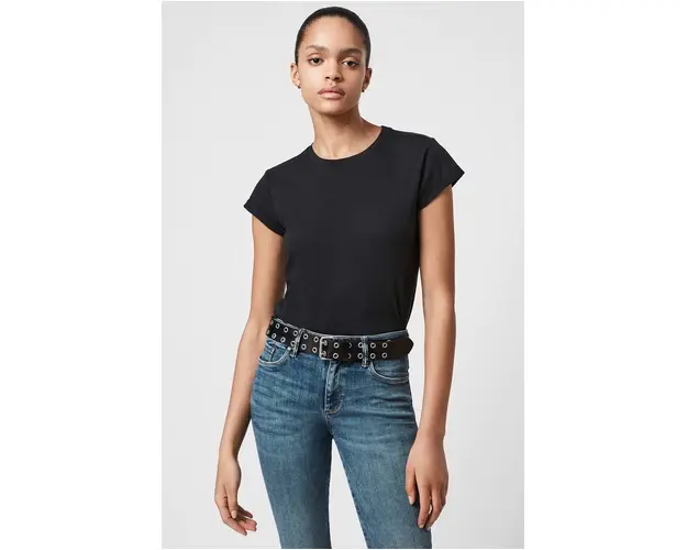 AllSaints tricou din bumbac culoarea negru