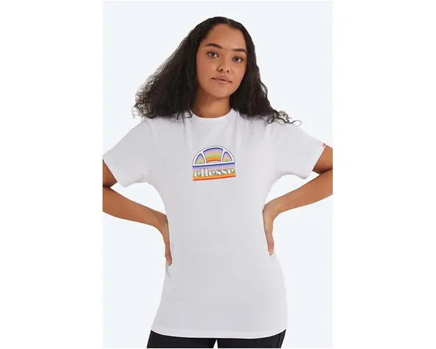 Ellesse tricou din bumbac culoarea alb SGJ11887-WHITE