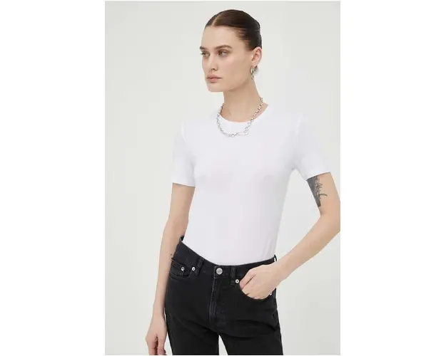Samsoe Samsoe tricou femei, culoarea alb