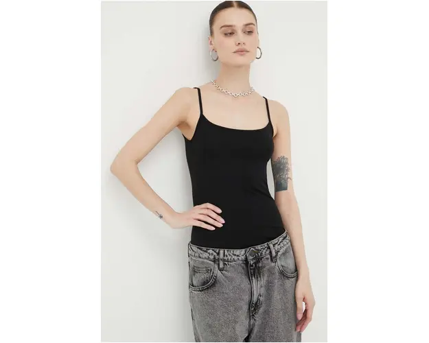Samsoe Samsoe top femei, culoarea negru