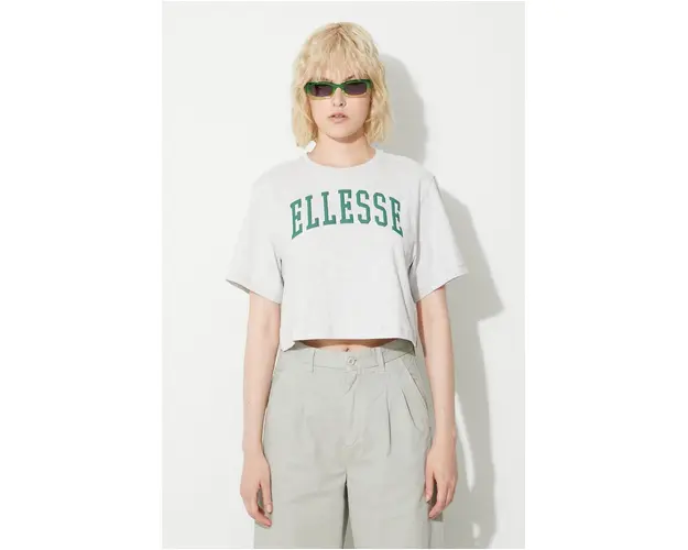 Ellesse tricou din bumbac culoarea gri SGR17855-GREYMARL