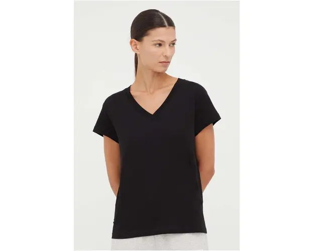Samsoe Samsoe tricou din bumbac culoarea negru