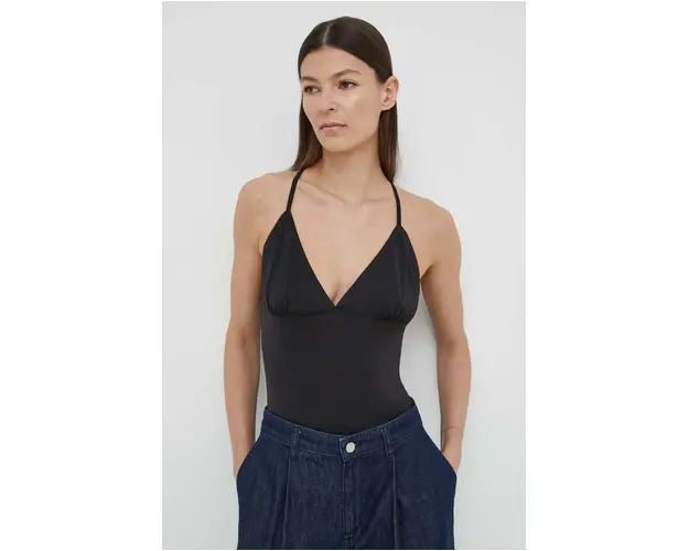 Samsoe Samsoe top femei, culoarea negru